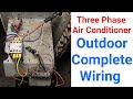 Three phase ac outdoor full wiring with hp switch and magnetic contactor | Fully4world