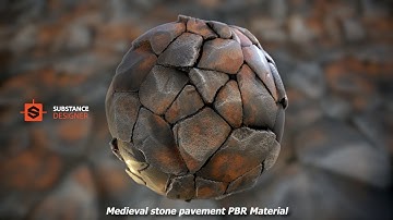 Making a medieval stone pavement PBR material in Substance Designer - Tutorial (timelapsed)