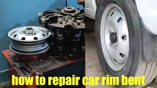 band wheel repair#how to repair car rim band#car wheel rim through#wheel balancing#Rim through car