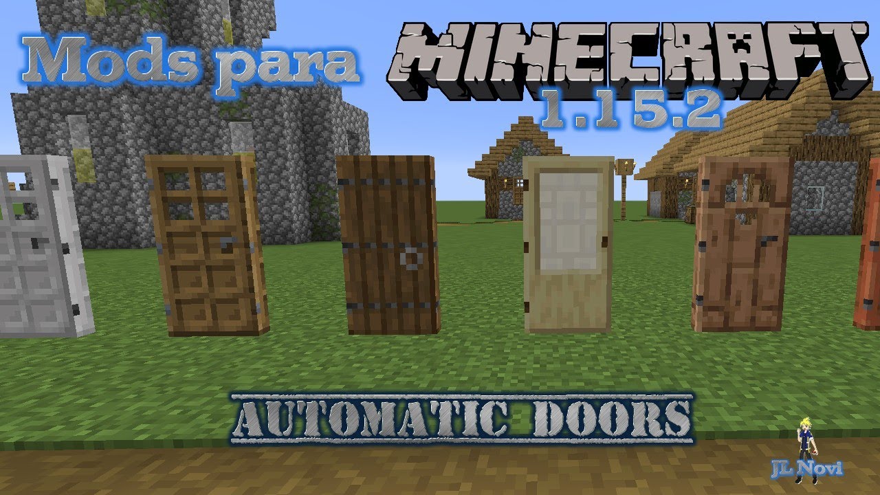 Mods para Minecraft 1.15.2 Automatic Doors - YouTube