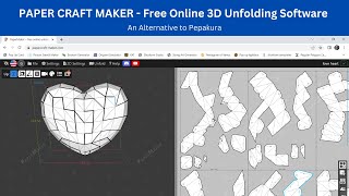 Paper Craft Maker Free 3D Unfolding Online Software | Pepakura Alternative | Low Poly Template screenshot 3