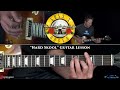 Guns N' Roses - Hard Skool Guitar Lesson