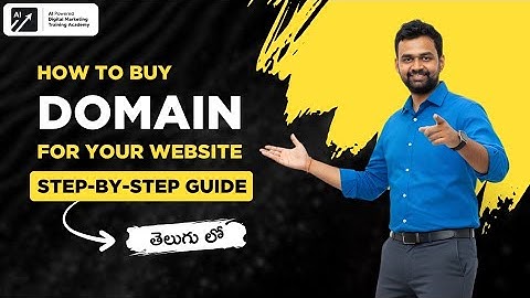 How To Buy Domain for Your Website | Step by Step Guide in Telugu | #AIPDMA #DigitalMarketingTelugu 