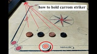 How to hold carrom striker |Hindi| 4 POCKETS