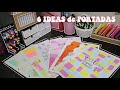 6 IDEAS de PORTADAS | Regreso a clases📚