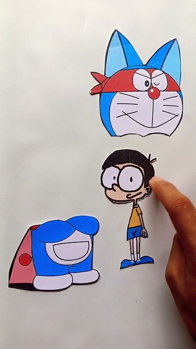 Nonita ♥️doraemon face add 🤣🤣 #pokemon #littlesingham #artandcraft #drawing #ytshorts