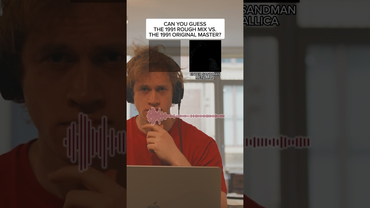 GUESS THE AUDIO 🎧 METALLICA 1991 ROUGH MIX vs. MASTER | Enter Sandman 