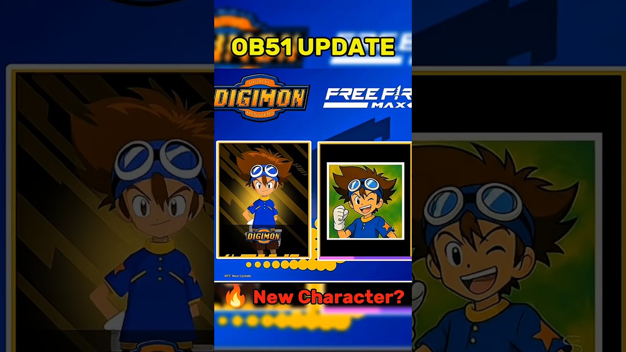 Free Fire OB51 Update | Digimon Collaboration | New DIGIMON Character 