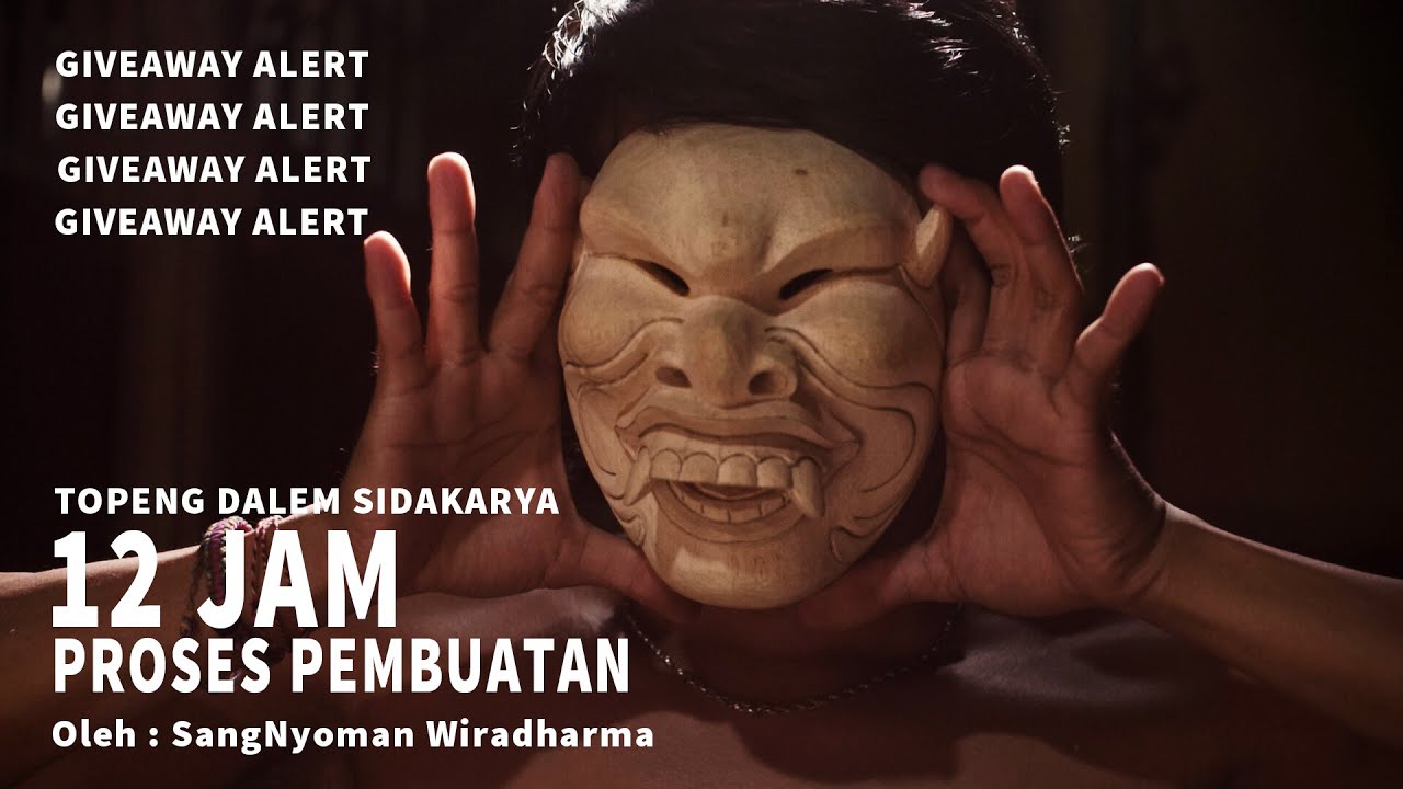 Pembuatan Topeng Dalem Sidakarya dalam 12 jam