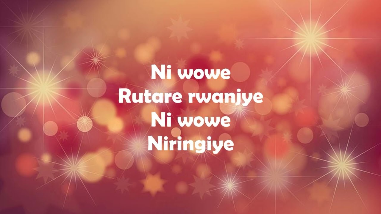 Ni wowe rutare rwanjye Lyrics Video Emmy Pro ft Catholic All Stars