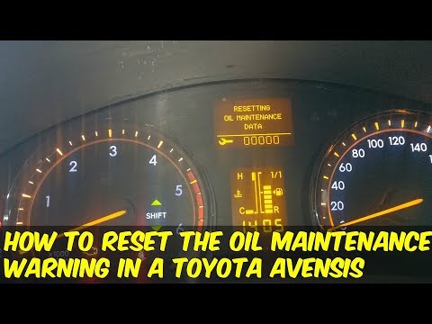 Toyota Avensis Service Warning Reset