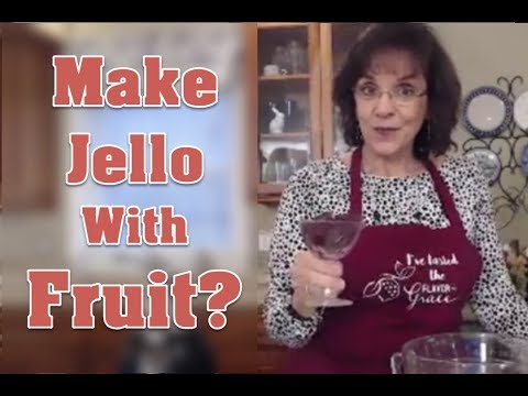 Wie man Obst Gesunde Jello mit