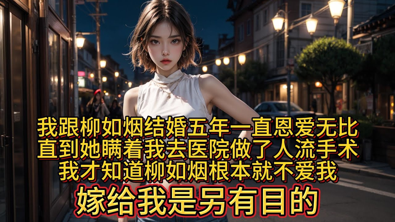 我跟柳如烟结婚五年一直恩爱无比，直到她瞒着我去医院做了人流手术，我才知道柳如烟根本就不爱我，嫁给我是另有目的。