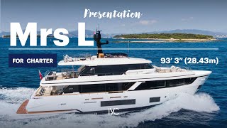 Mrs L Italian Elegance And Refinement With The 93 28M Custom Line Yacht For Charter With Iyc