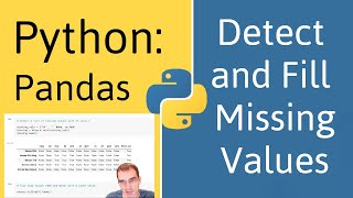 how to detect and fill missing values in pandas (python)