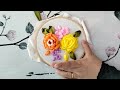Two Flowers Design Ribbon Embroidery Tutorial