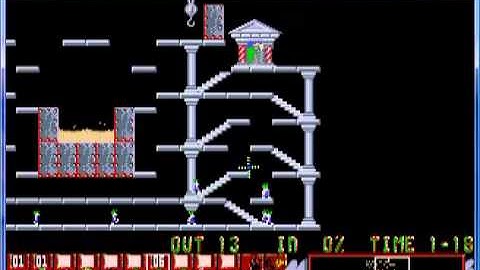 Oh No More Lemmings Wicked  Level 19 Up, Down or Round and Round