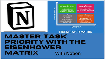 Maximise Priority in Notion Tasks with Eisenhower Matrix