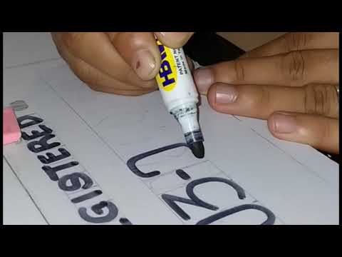 Temporary Plate Number Sample