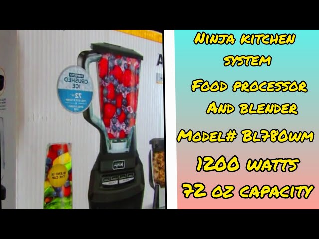 Ninja kitchen system unboxing, blender and food processor, 72 oz, 1200  watts