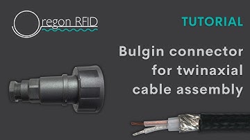 Bulgin connector for twinaxial cable assembly