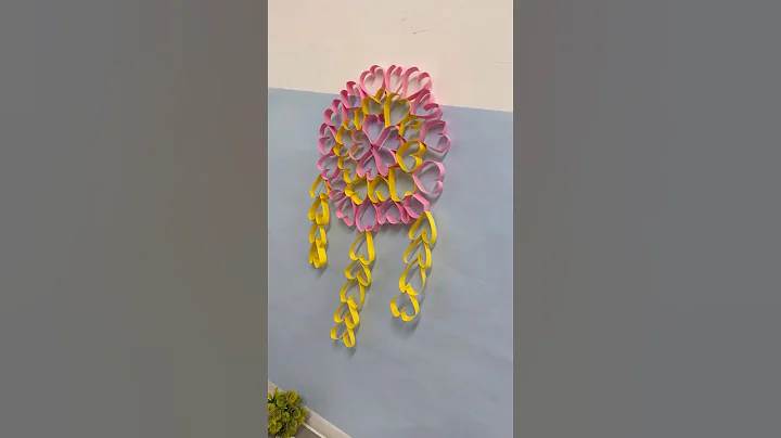 Diy Wall Hanging Craft || Diy Room Decor #shorts #craft #viral #decor #art #diy