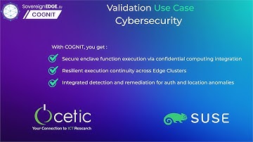 SovereignEdge.COGNIT Cybersecurity use case demonstration
