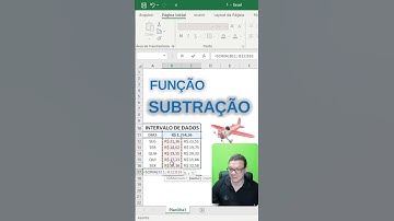 Função SUBTRAÇÃO no Excel. Dica CABULOSA