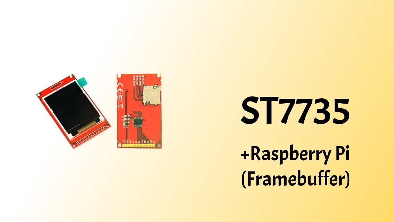 ST7735 + Raspberry Pi (framebuffer) - YouTube