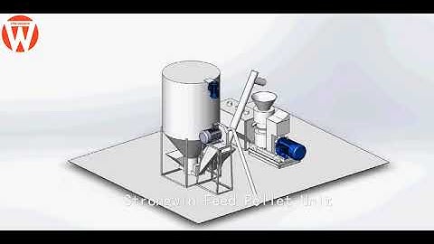 Simple design feed pellet production unit Email: toppelletmachine@gmail.com