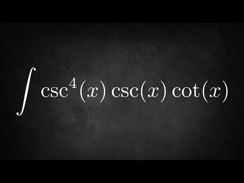 Integral of csc^4(x)csc(x)cot(x)
