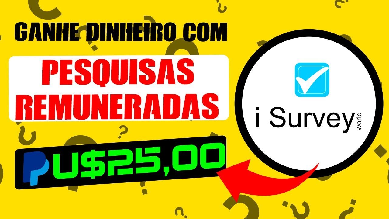 Como ganhar dinheiro com sites de pesquisa - I Survey World