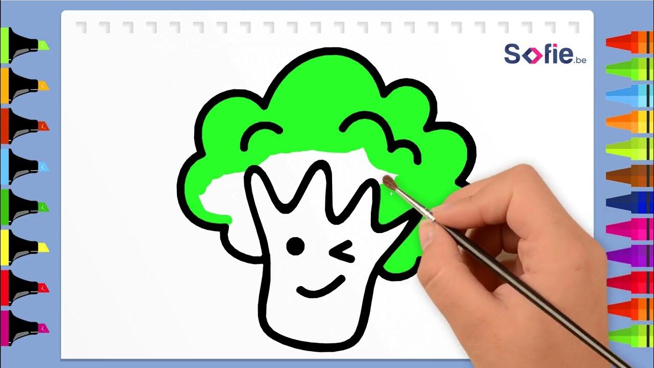 How To Draw A Broccoli Step By Step 🥦 Learn How to Draw a Broccoli