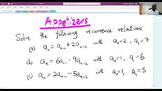 Recurrence Relations Part 4 of 7