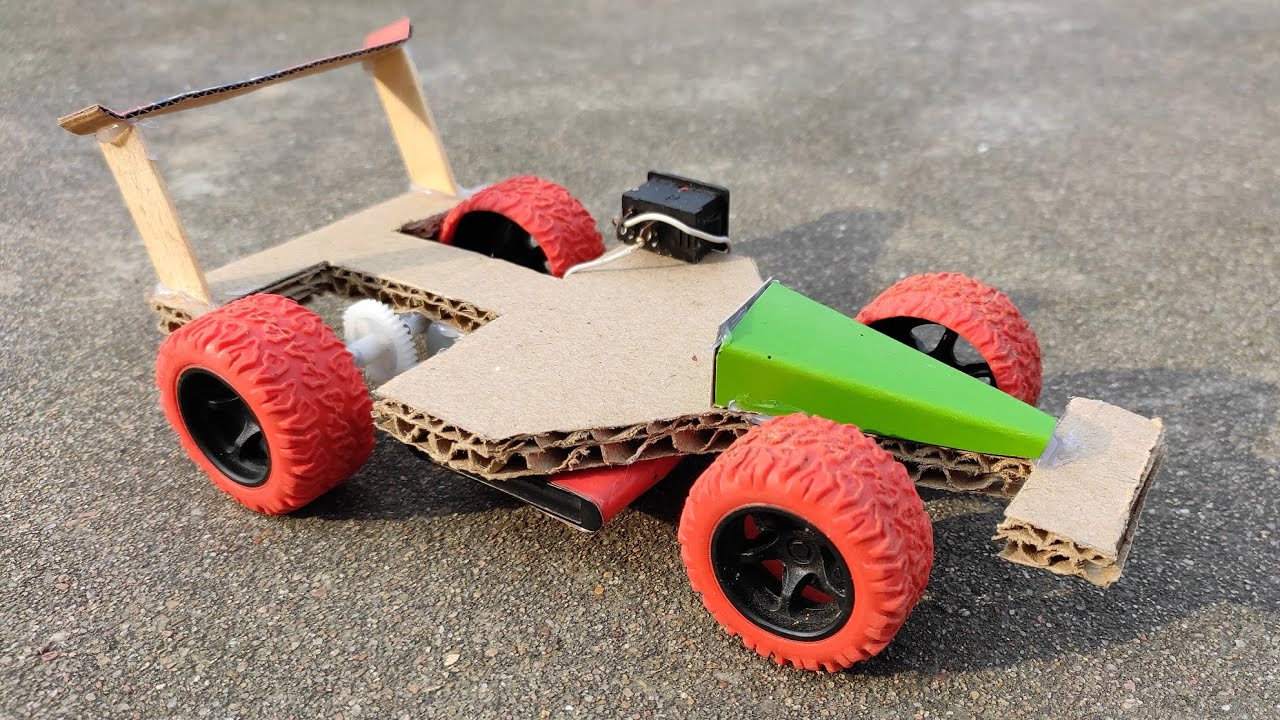 How to make car how to make racing car at home diy cardboard car. YouTube