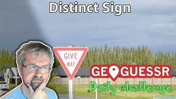 Geoguessr Daily Challenge - Speed Running July Challenge - This Distinct Sign Saved Me