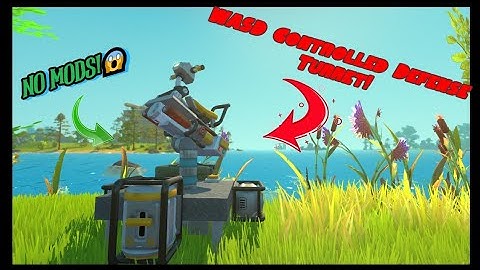 Scrap Mechanic Survival simple WASD turret tutorial No Mods