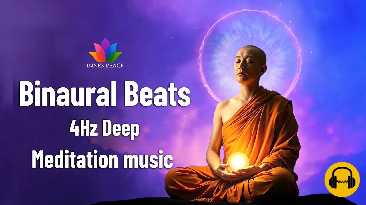 Binaural Beats 4Hz Deep Meditation music | Inner Smile Meditation - YouTube