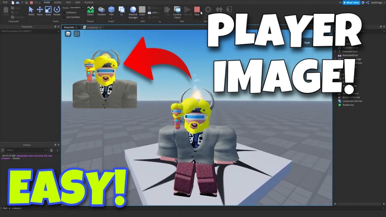 How To Display Roblox Player Image on Gui