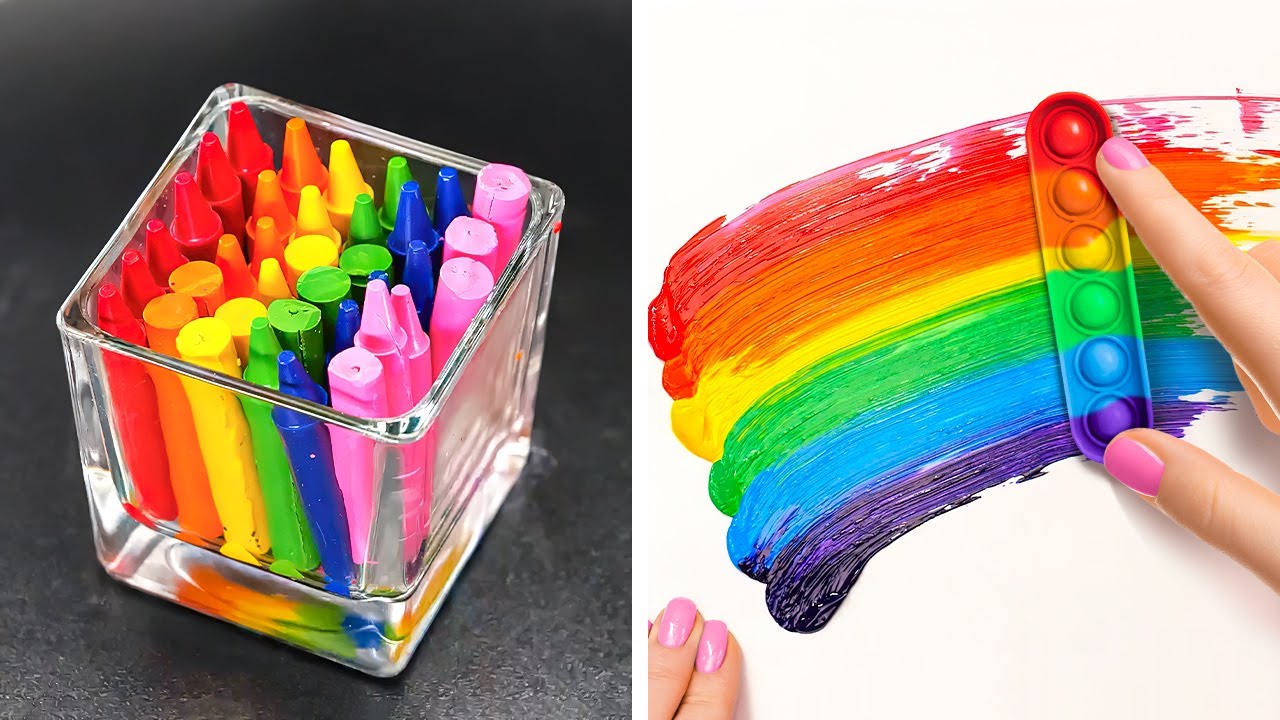 BEST RAINBOW DIY CRAFTS | Colorful DIY Accessories, Decor Ideas And School Supplies You Will Adore