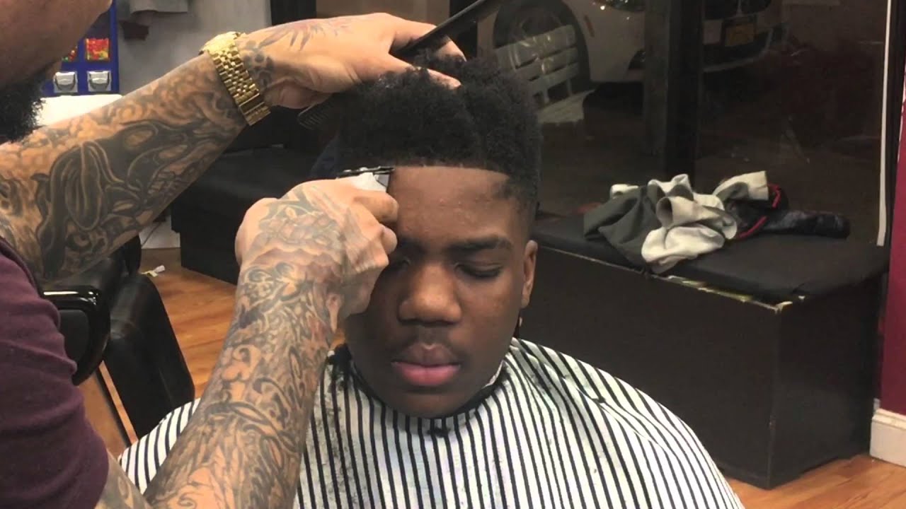 How to do an Odell beckham style cut with the parts at the 