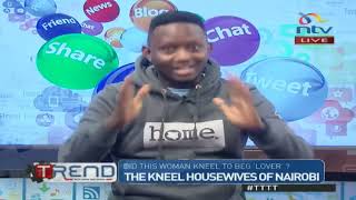 Viral video: Woman kneels to beg lover in Nairobi CBD?