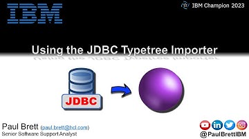 Using the JDBC Typetree Importer