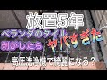 5年以上放置　ベランダのタイル剥がしたらヤバかった