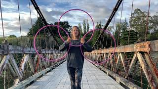Easy 3 hula hoop combo tutorial | All level hoopers | Hooplanet