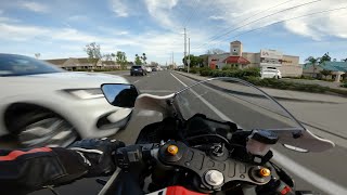 Yamaha R7 POV Motorcycles and Mental Health Experiment Day 1 Gratitude