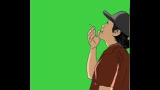 Mentahan green screen ( merokok )