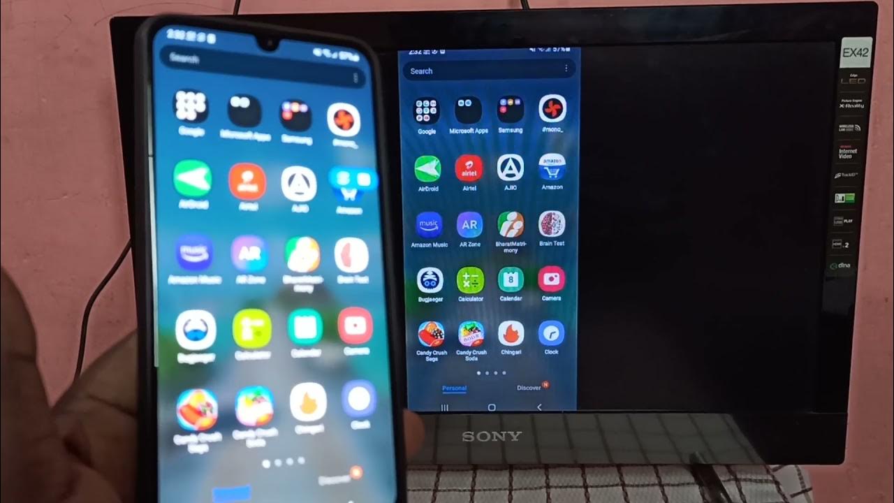 Samsung Galaxy Phone How to Screen Mirror to Amazon Fire TV Stick Firestick Screen Cast YouTube