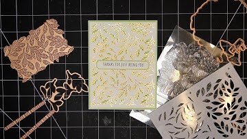 Spellbinders April 2023 Glimmer & Clear Stamp of the Month Review Tutorial! Simple and Gorgeous Card