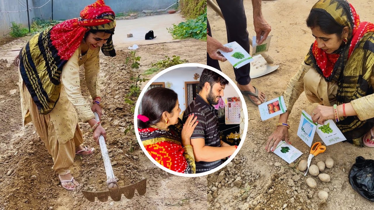 Vishu बना vlogger 😍 | देखो क्या क्या सब्ज़ियाँ लगाई 🥬 | Jigu ने काटे बाल 😱